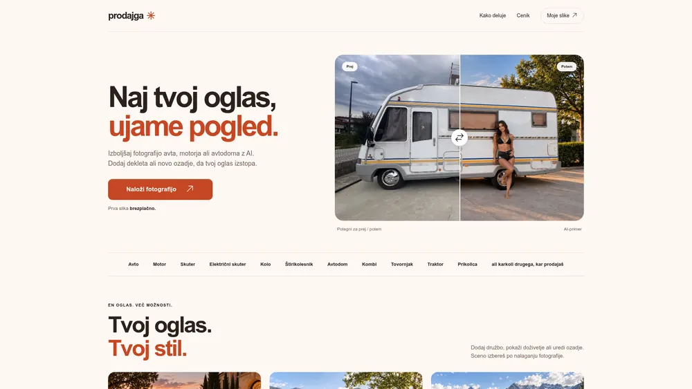 Prodaj ga — AI · Prodajni oglasi