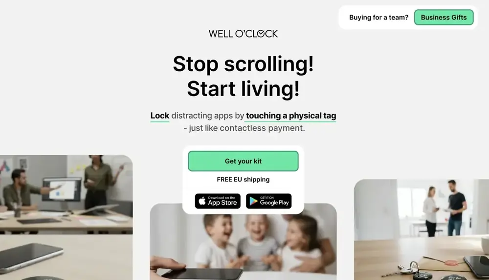 Well o'clock — Digitalna dobrobit